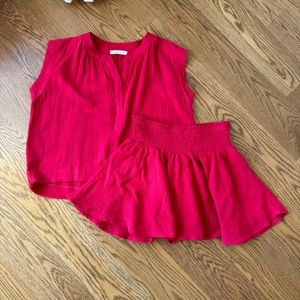 Karlie Red Guaze Set